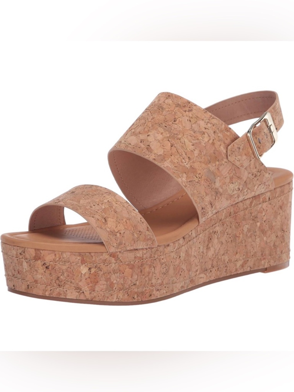 Corso Como Cork Wedge Sandal in Natural Cork